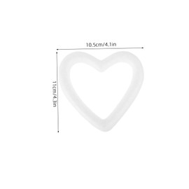 jojofuny DIY Heart Foam Wreaths 10pcs Circle Shapes for Party Decorations Craft Projects