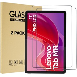 ProCase 2 Pack Screen Protector for Lenovo Tab M11/Tab K11 LTE 11" 2024/Idea Tab 11" 2025 TB330FU, Tempered Glass Film Guard for Lenovo 11" Tab M11/Tab K11 LTE 2024/Idea Tab 2025 Release