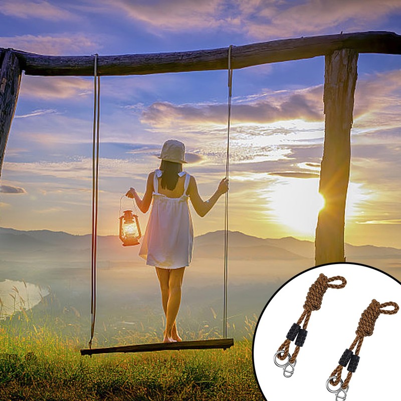 AMONENZ Pack of 2 Swing Ropes, 1.8 m Hammock Attachment,