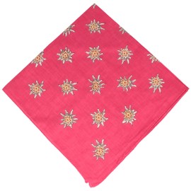 Hat Wide Edelweiss Costume Cloth Nickcloth 100% Cotton Cloth - 50 x 50 cm - Various Colours - 50 x 50 cm
