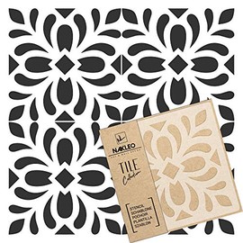 MAGROS Reusable Plastic Stencil Tile / Moroccan Geometric / Floor Wall (10 x 10 cm)