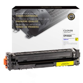 Clover Remanufactured Toner Cartridge for HP 201X CF402X | Yellow