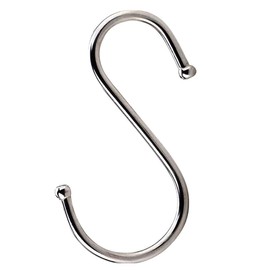10PCS Stainless Steel S Hook - S Shaped Heavy Duty Hanging Sturdy Metal Hooks for Clothes & Towel - Hanging Hangers Hooks with Round Ball Ends for Home Kitchen, Workshop and Bedroom