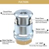 YSIL Locking Large Bore Air Chuck,1/4FNPT Closed Flow Tire Chuck