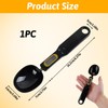 1 Unit Black Digital Spoon Scale, Precise Measurement, Hold and