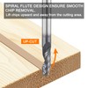 sourcing map Spiral Router Bit 1/4" Cut Dia 1/4" Shank