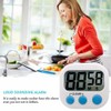 Digital Kitchen Timer with Large LCD and Magnetic Stopwatch. Portable