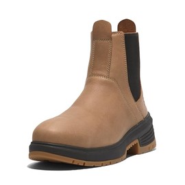 Timberland PRO Women's Birchline Chelsea Composite Safety Toe Industrial Work Boot, Biscuit Camper Brown, 8