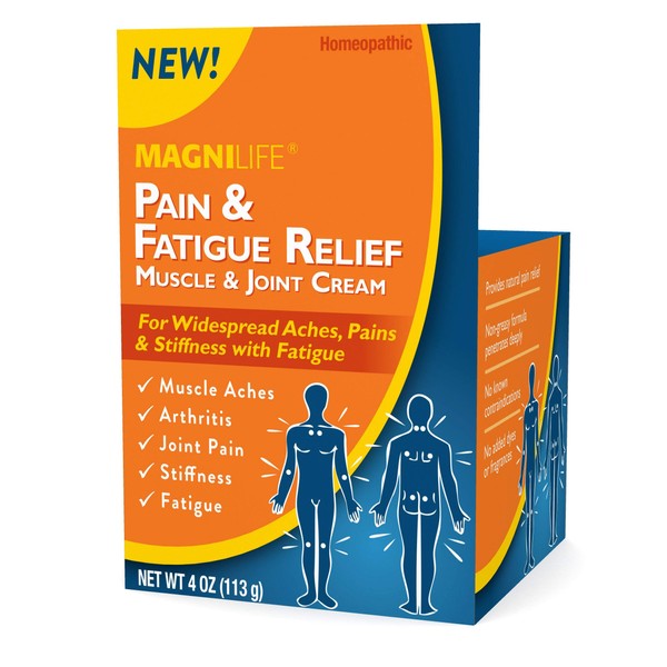 MagniLife Pain and Fatigue Relief Cream, Fast-Acting Relief for Fibromyalgia, Arthritis, Muscle Aches, and Joint Pain - 4oz