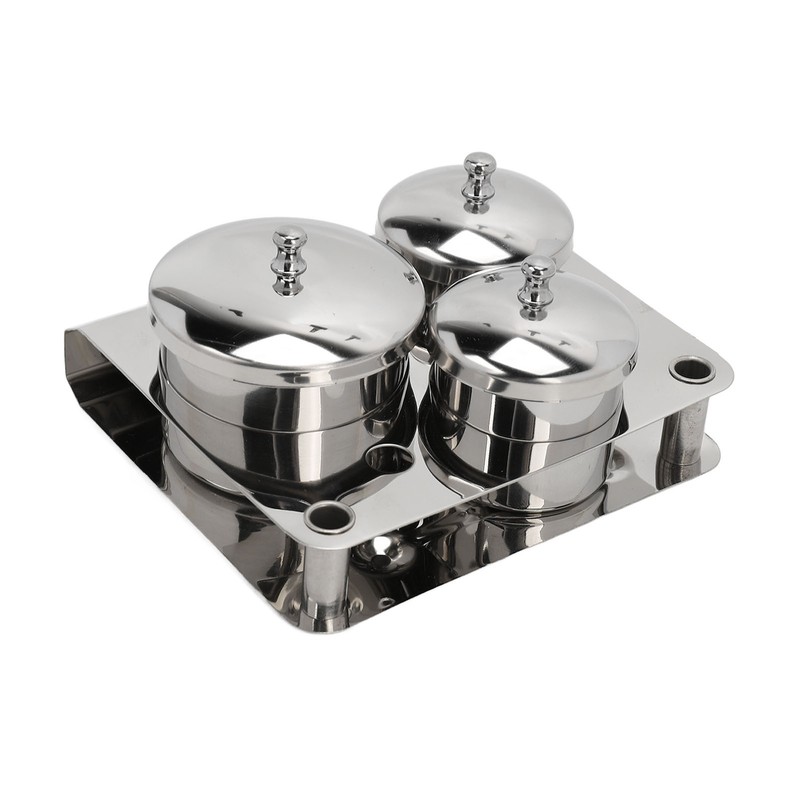 Stainless Steel Nail Powder Holder Thickening Sturdy Dustproof Smooth Surface
