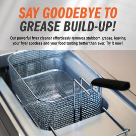 Active Element Fryer Cleaner – 8 lbs (Pack of 4) | Boil-Out Powder, 84 Cleanings, Concentrated, Commercial Strength, Removes Burnt-On Residue