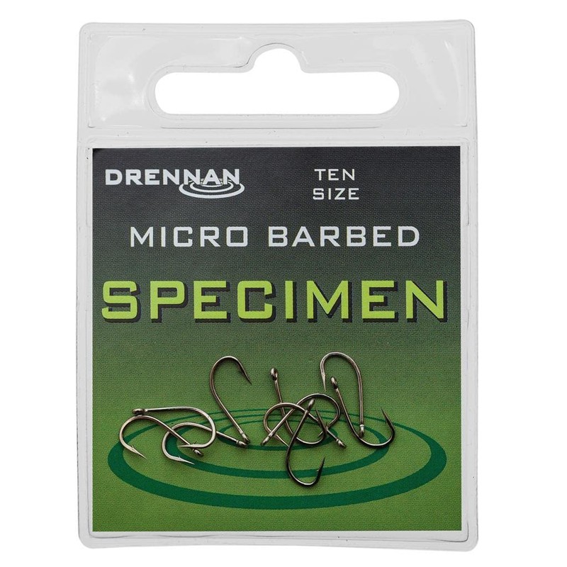 Drennan specimen barbless eyed hooks