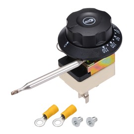 MECCANIXITY Temperature Control Switch 250V, 25A 30-110°C Capillary Thermostat Temperature Control Switch for Ovens Fryers Refrigerator Heaters