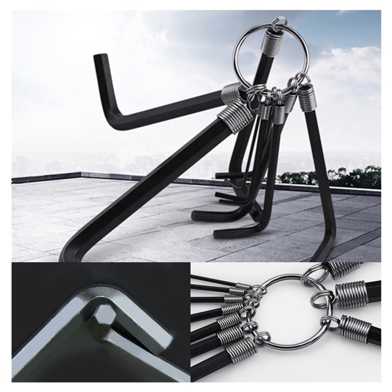 Wanfoou 10 PCS Allen Wrench Hex Key Set, Metric Convenient