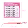 MozyVex 36PCS E nduring Self-Adhesive Eyelashes Cluster DIY Pre-Glued Cluster
