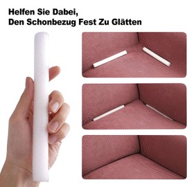 zalati Non-slip Foam 14pcs Fixed Bars Elastic Foam Rods Sticks for Sofa Couch Slipcover