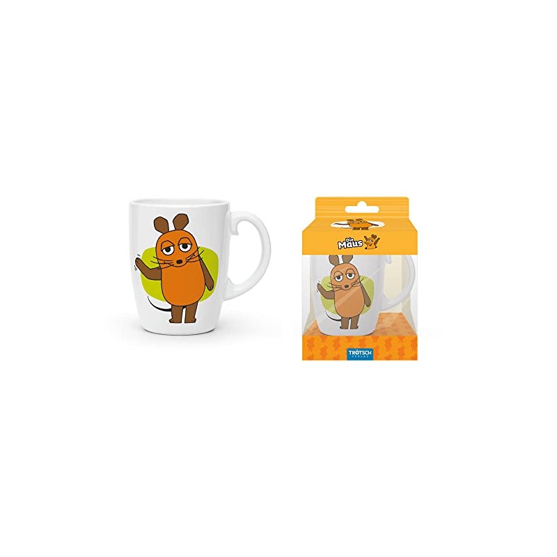 Trötsch Die Maus Kindertasse Geschenktasse aus Porzellan: Kaffeetasse Teetasse Geschenkidee