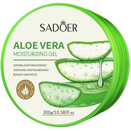 ULELA DIKML New Soothing Moisture Aloe Vera Moisturiser for Face, Scalp, Hair - Aloe Vera Gel for Skin and Sunburn Relief - 10.58 oz