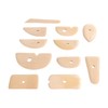11pcs Pottery Trimming Tool Professional Wood Pottery Foot Shaper Tool