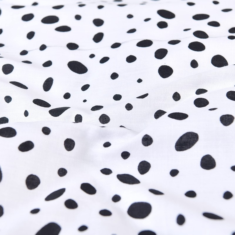 Sleepdown Polka Dots Reversible Black White Mono Duvet Cover Quilt