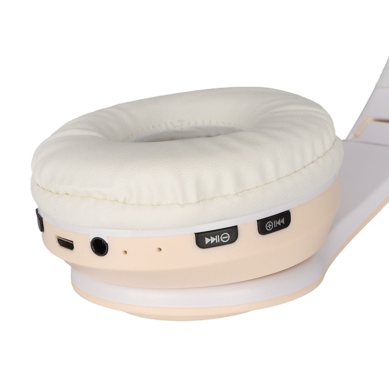 Glowing Cat Ears Bluetooth Headphone Bass Foldable Wireless Headwear Breathing