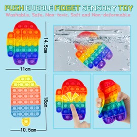 YOLOMOON Sensory Fidget Toys Set for Boys Girls, Kids Toys Fidget Toy Pack with Storage Box, Fidget Toy for Kids Adults, Gifts for Boys Girls Birthday Party Favors, Bag Fillers Christmas Gifts