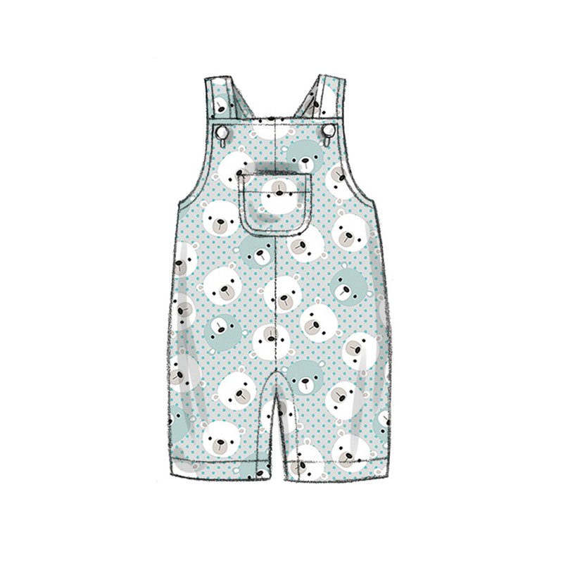 BUTTERICK B6969A Infants' Jacket, Overalls, Pants, Hats and Mittens A