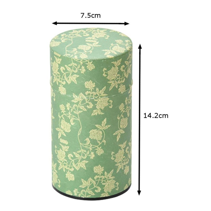 Yamako Green Tea Caddy Approx. Φ3.0 x 5.6 inches (7.5