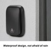 Wireless Doorbell ABS Black Self Powered 150m Range 433MHz with