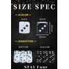 STAY Four Large 6-Piece Dice Easy to Read (6-sided Dice)