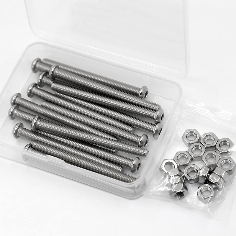 (15 Sets) M6-1.0 x 60 mm Allen Screws and Nuts