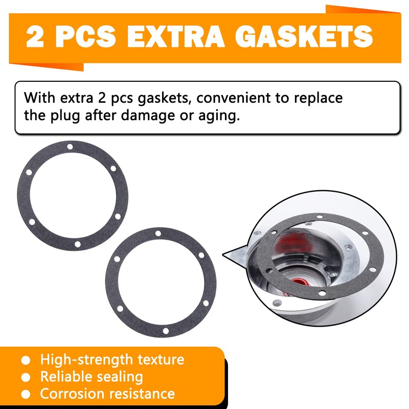 CheeMuii CheeMuii 343-4009 Trailer Hub Cap 2 PCS 3434009 Aluminum