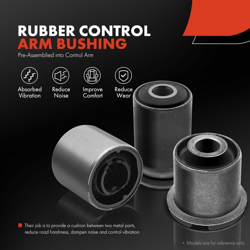 A-Premium 2 x Rear Suspension Lateral Arms, with Bushing, Compatible