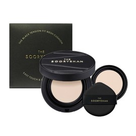 Sooryehan The Black Tension Fit Mesh Cushion Project (main product 13g + refill 13g) No. 23 Select No. 21 / 수려한 더 블랙 텐션 핏 메쉬 쿠션 기획(본품 13g+리필 13g) 23호 택 21호