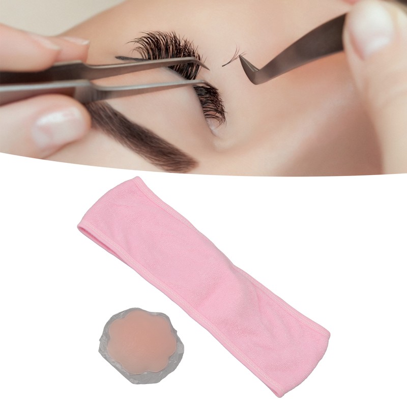 Eyelash Extension Pad Set 5pcs Silicone Adhesive Pallet Professional Efficient