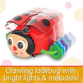 The Learning Journey Early Learning – Crawl About Ladybug Musical Crawling Aid – Baby Toys & Gifts for Boys & Girls Ages 6+ Months