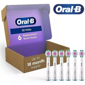 Oral-B ORAL B  Electric Toothbrush Replacement Brush Heads,   Free Shipping (Box X 6)