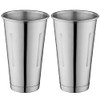 Metal Magery Stainless Steel Milkshake Cups Immersion Hand Blender Malt