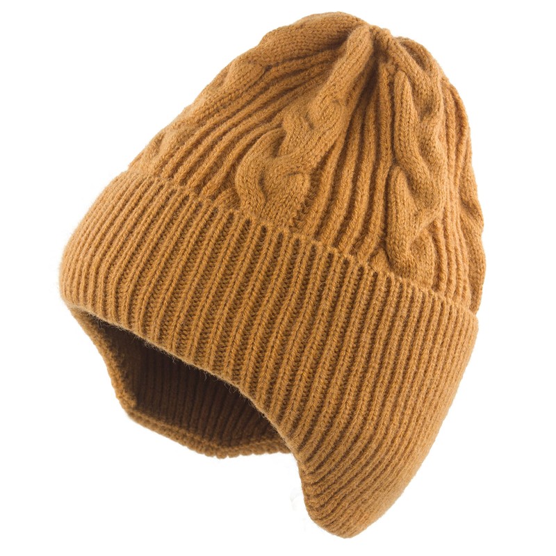 Muryobao Gorro de invierno para mujer, cálido, suave, elástico, holgado,