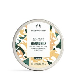 The Body Shop Almond Milk & Honey - Cremas Corporales (Almendra, Miel, Piel Seca, Piel Sensible, Hidratante, Calmante, 200 ml, Cazuela, 48 H)