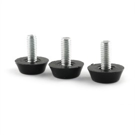 E-outstanding M6 Furniture Leveler 16PCS M6x13mm Adjustable Leveling Glide Leg Foot Adjuster Pad for Table Desk Chair