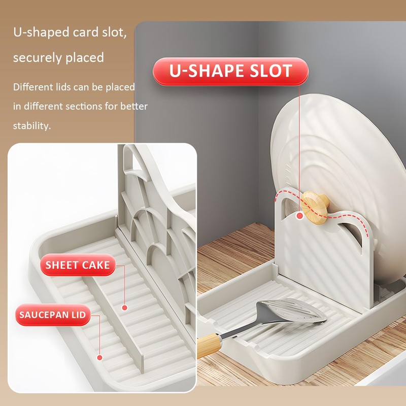 TORMEN Spoon Rest with Pot Lid Foldable Kitchen Tool Rest