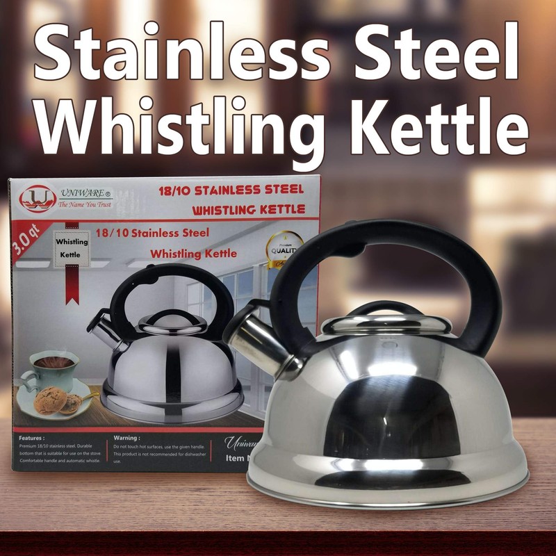 UW UNIWARE THE NAME YOU TRUST Stainless Steel tea kettle,