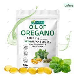 Gwynne Micro Ingredients Aceite De Orégano Cápsulas Oil Of Oregano Blandas 6000mg Por Dosis 300 Cápsulas