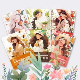 10 Pack Sheet Face Masks Skincare, Spa Party Hydrating Facial Mask Gifts for Women Girls, Moisturize, Soothe, Reducing Wrinkles & Fine Line Skincare Set for All Skin Types