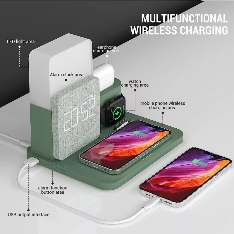 For Apple COLSUR Wireless Charging Station, 3 in 1 Charging
