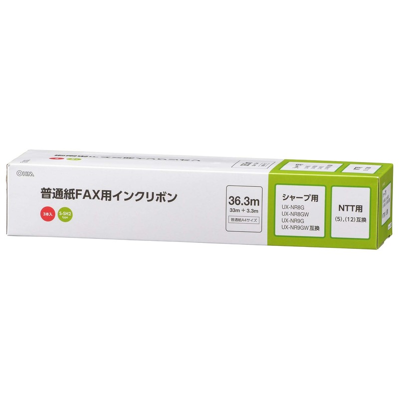 Ohm Denki OAI-FHD36T 01-3861 Plain Paper Fax Ink Ribbon S-SH2