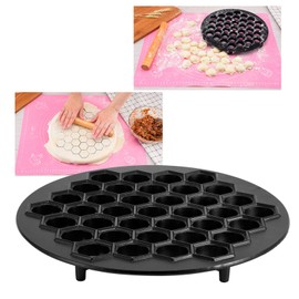 Gyoza Wrappers, Ravioli Maker, 37 Holes DIY Dumplings Tools Aluminium Alloy Ravioli Baking s Pastry Kitchen Accessories Ravioli Mould Dumpling Maker Machine for Making Dumplings
