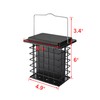 iBorn Suet Feeder Suet Bird Feeders [Double Capacity] for Outside