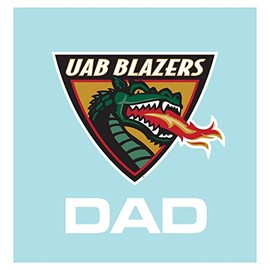 Craftique Alabama Birmingham Blazers Decal (UAB DRAGON HEAD DAD DECAL 5" (5"), 5 in)